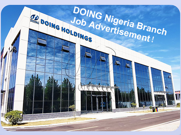 DOING Nigeria Branch Job Advertisement