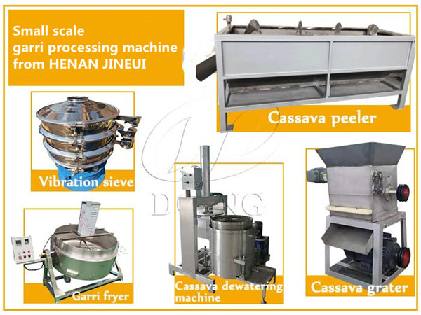 Nigerian customer purchased a set of 2t/d garri processing line