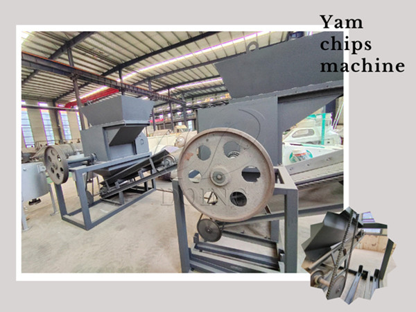 How to produce yam chips with machines