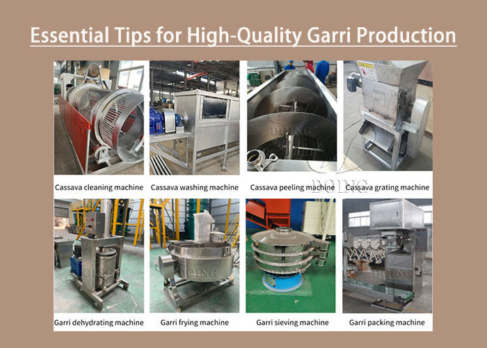 high-quality garri production equipment