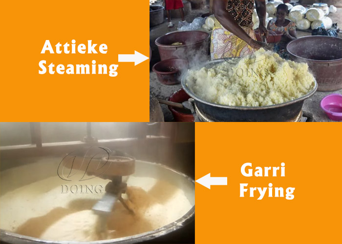 garri and attieke process difference