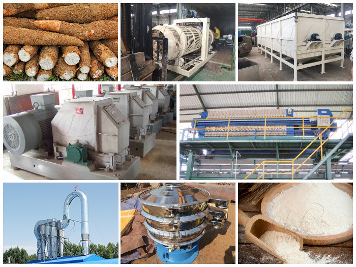 cassava powder production line