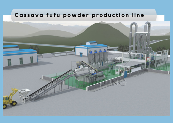 cassava fufu line