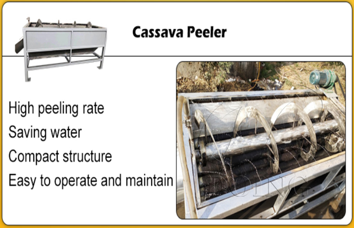 equipment for cassava peeling