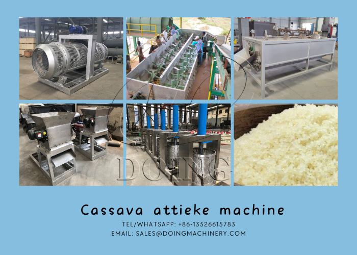 cassava attieke processing line