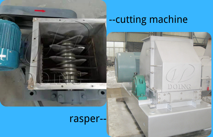 cutting machine and rasper