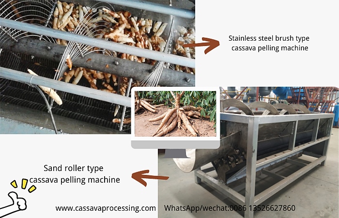 new design cassava peeling processing machine
